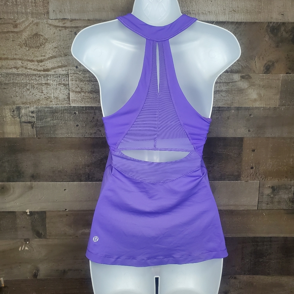 Lululemon Make It Count Run Mesh Purple Tank - image 3